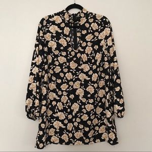 60s Inspired Floral Tunic Dress